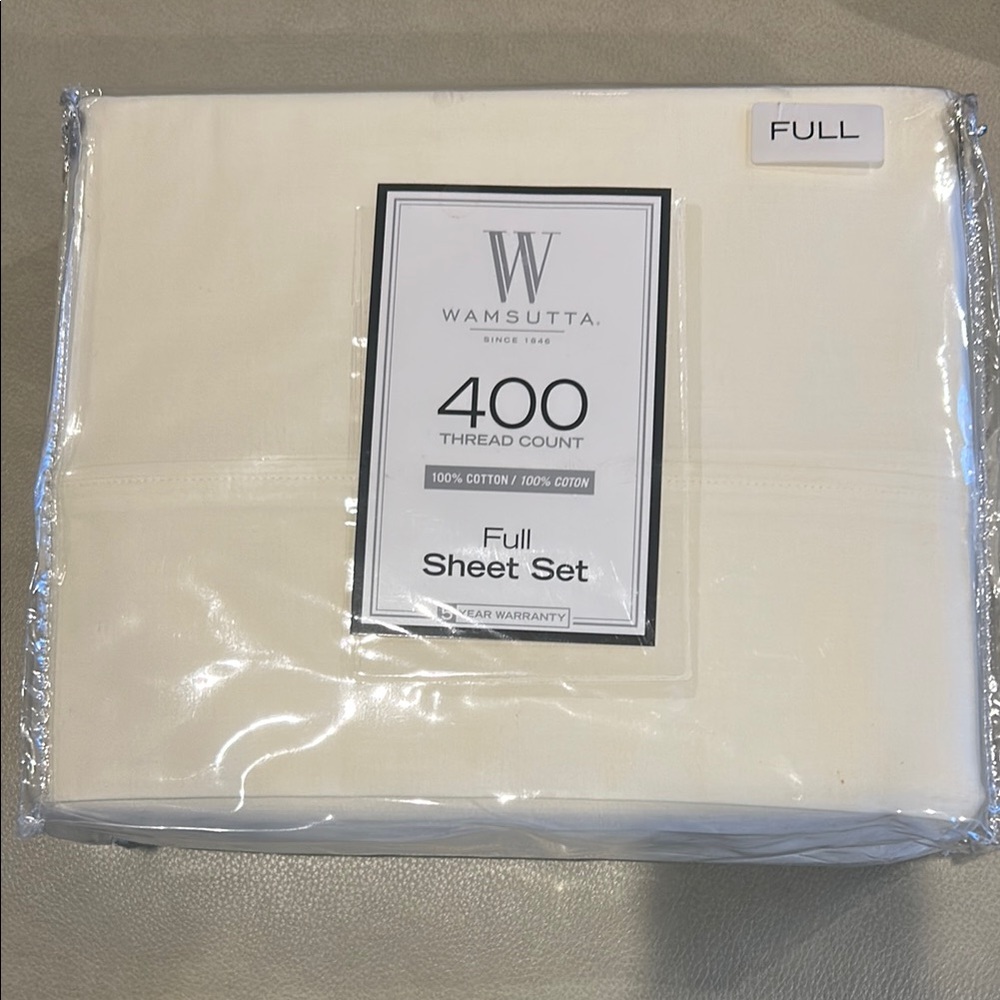Wamsutta Cream Full Sheet Set